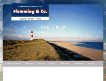Tablet Screenshot of flemming-sylt.de